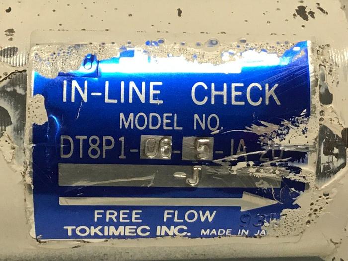 Used TOKIMEC Valve DT8P1-06-5-JA-20 #126650