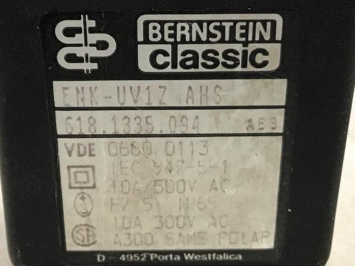 Used BERNSTEIN Limit Switch ENK-UV1Z AHS #121337