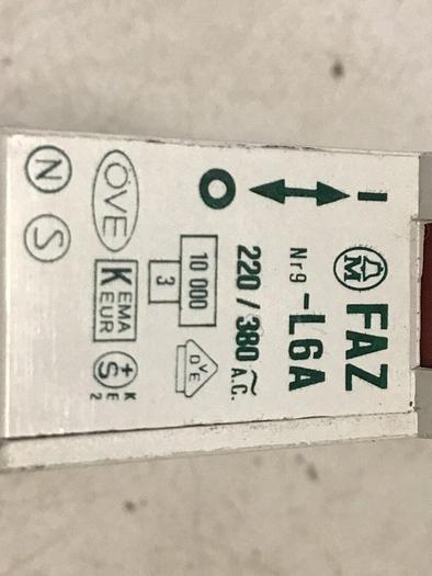 Used MOELLER Circuit Breaker FAZL6A #119700