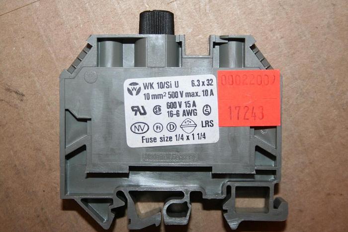 Used WIELAND Terminal Block WK 10/SI U #19387 DNL SCRAPPED