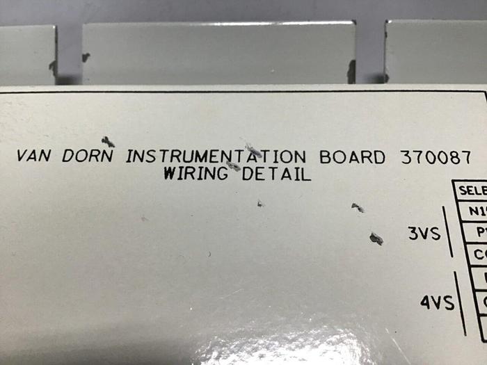 Used VAN DORN Instrumentation Board 370087 USED