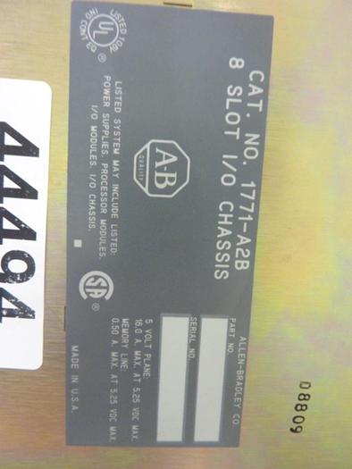 Used ALLEN BRADLEY Slot Rack 1771-A2B #69377