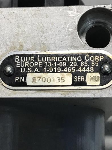 Used BIJUR Lubricating System 2700135 #138186