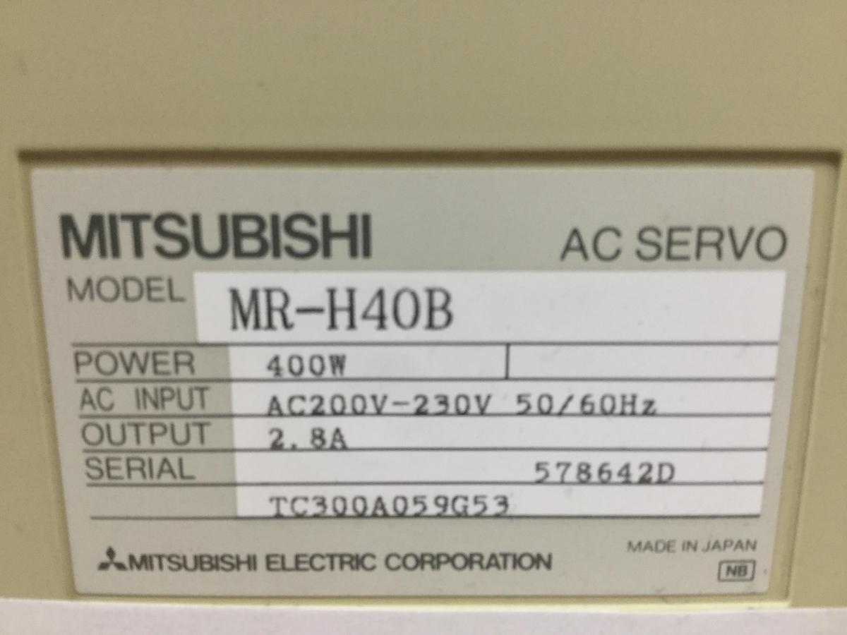 Used MITSUBISHI AC Servo Drive MR-H40B Used