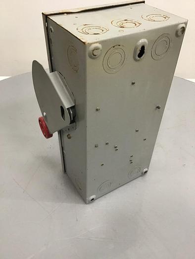 Used EATON CORP 30 Amp Safety Disconnect Switch H361SNK #133335