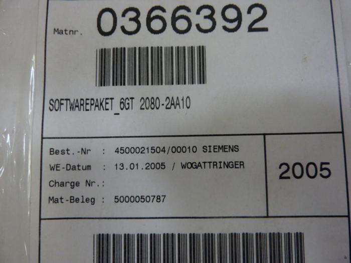 SIEMENS Software 6GT2080-2AA10 #51961