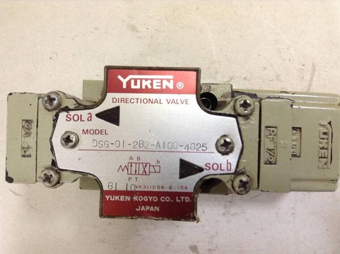 Used YUKEN Directional Valve DSG-01-2B2-A100-4025 #68228