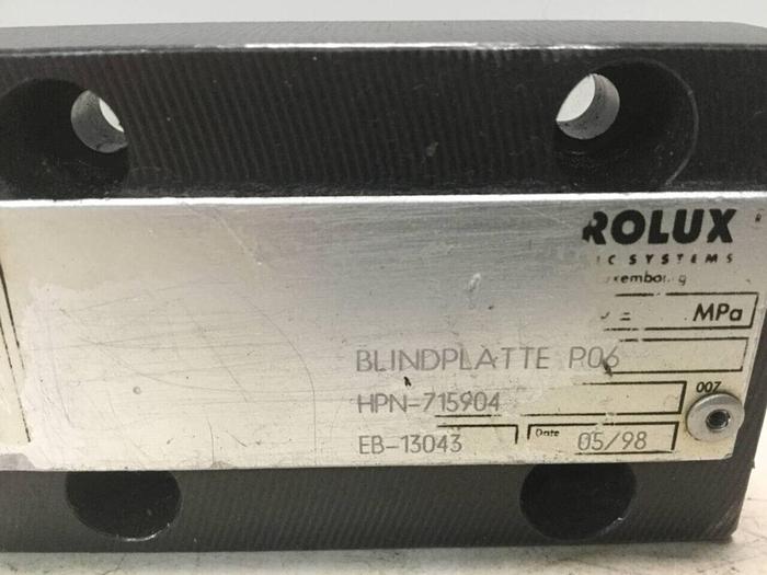 Used HYDROLUX Check Valve HPN715904 #99529