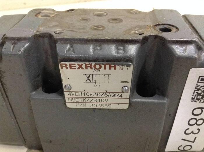 Used REXROTH Valve 4WEH10E30/6AG24N9ETK4/B10V #68379