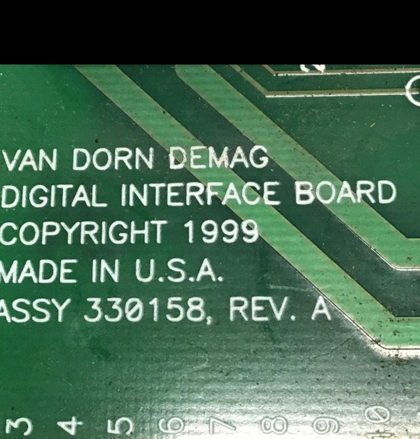 Used VAN DORN Digital Interface Board 330158 PC330-158 330-158 USED