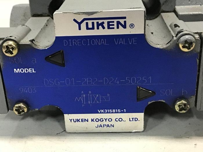 Used YUKEN Directional Valve DSG-01-2B2-D24-50251 #137541