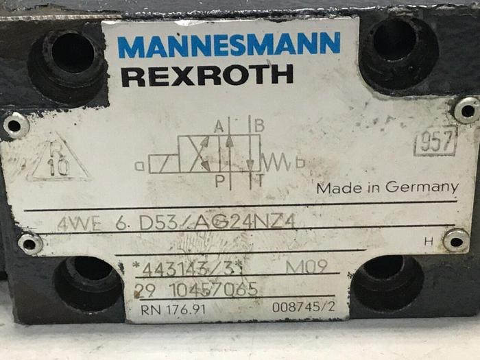 Used REXROTH Valve 4WE 6 D53 4WE6D53/AG24NZ4 Used
