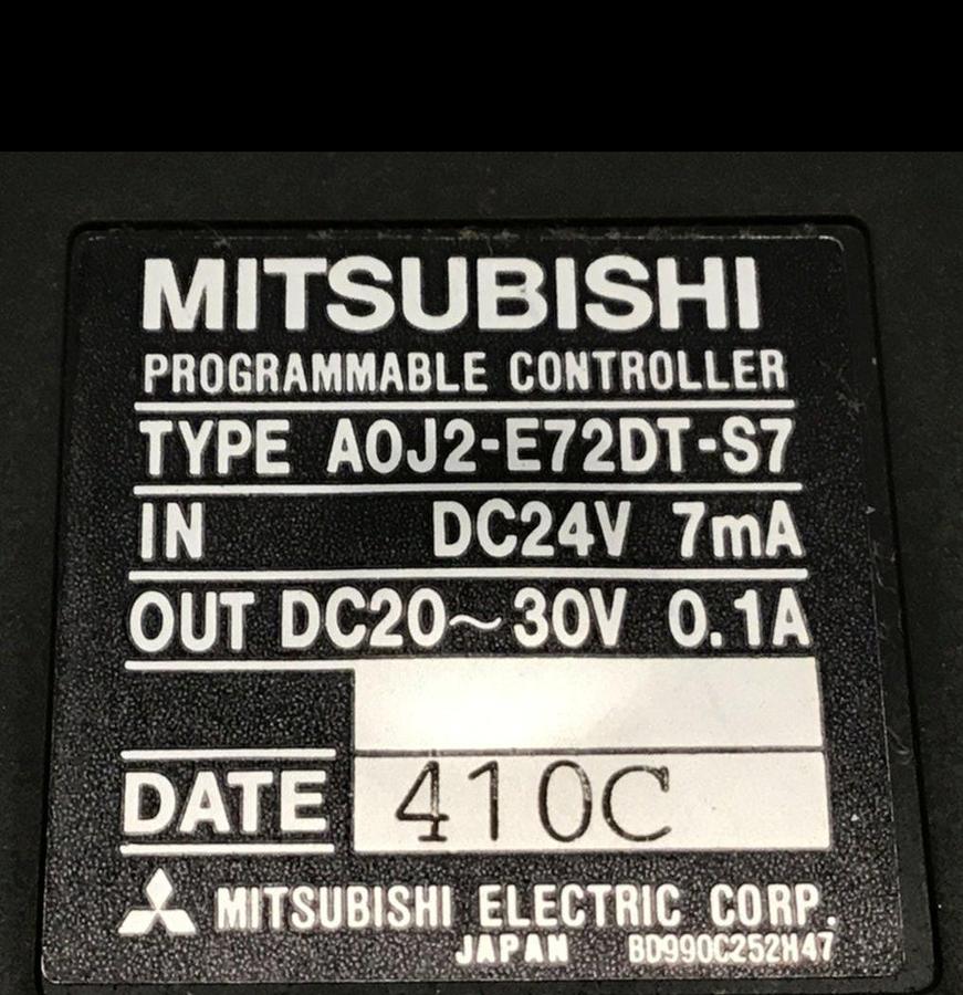 Used MITSUBISHI Programmable Controller A0J2-E72DT-S7 USED