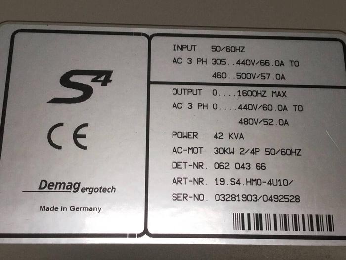 Used DEMAG Control Module 19.S4.HM0-4U10 Used