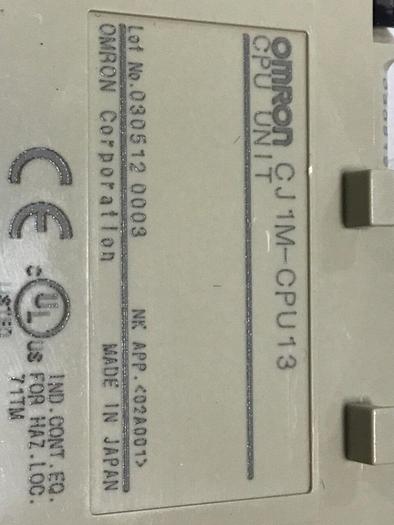 Used OMRON PLC CPU CJ1M-CPU13 #73475