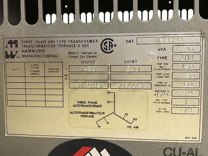 Used HAMMOND 138689