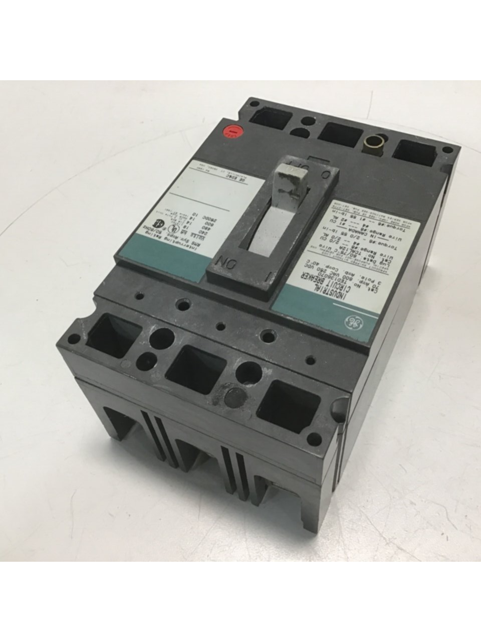 Used GENERAL ELECTRIC / GE 70 Amp Circuit Breaker TED136070 Used