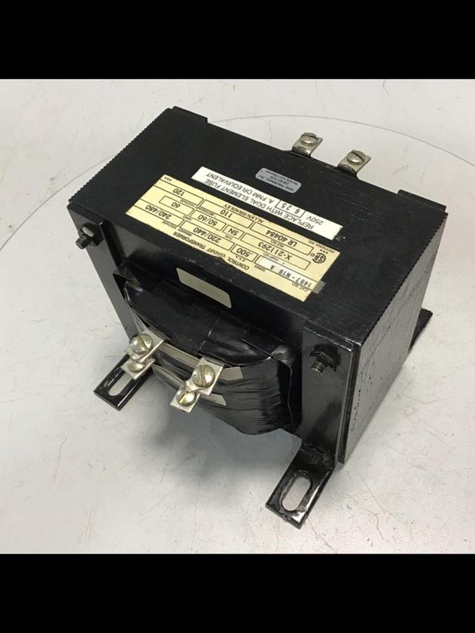 Used ALLEN BRADLEY .500 kVA Transformer 1497-N19 SER A Used