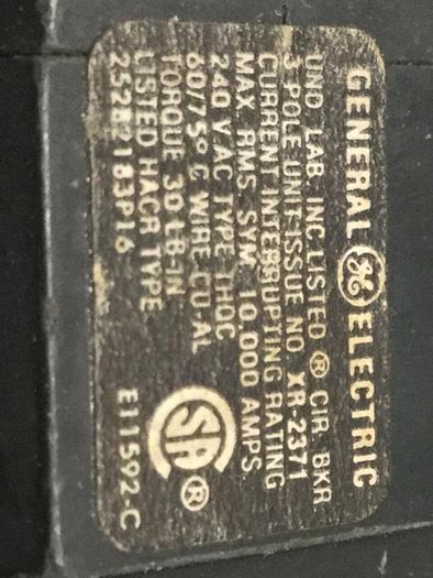 Used GENERAL ELECTRIC 20 Amp Breaker 1HQC-3-20 #109818