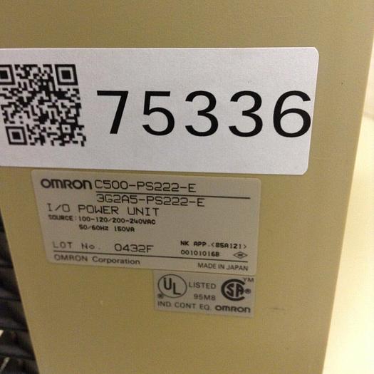 Used OMRON I/O Power Unit C500-PS222-E #75336