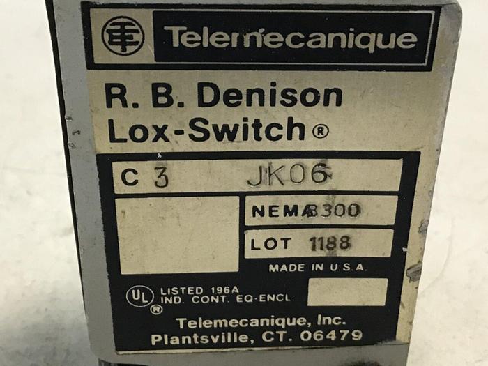 Used TELEMECANIQUE Limit Switch C3JK06 #121452