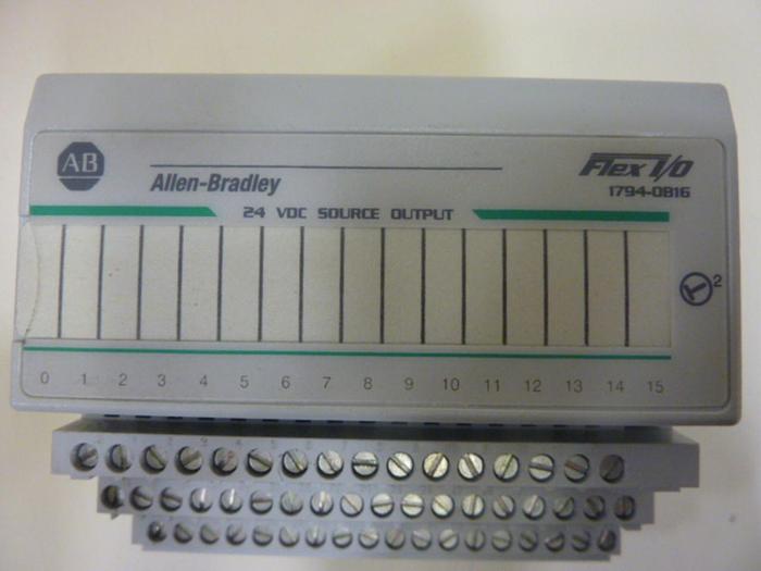 Used ALLEN BRADLEY I/O Module 1794-OB16 SER A #49463