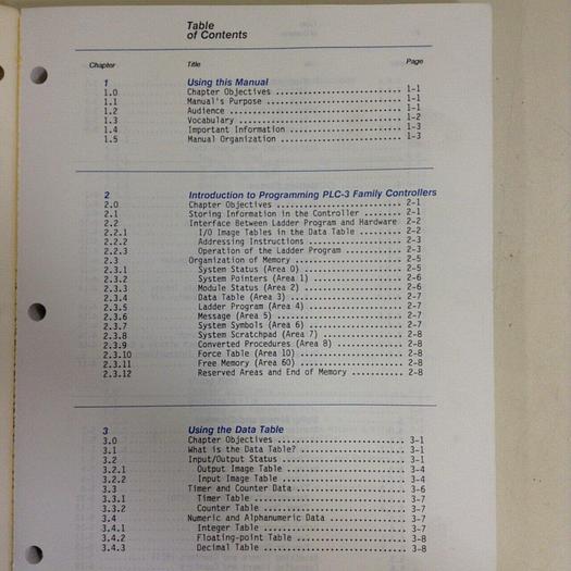 Used ALLEN BRADLEY Programming Reference Manual 1775-6.4.1 #70839