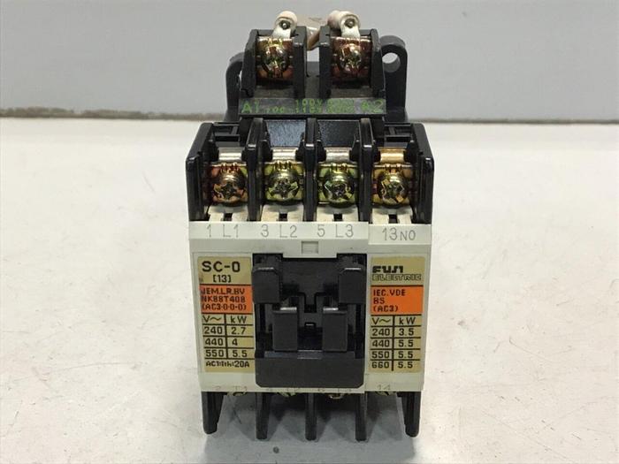 Used FUJI ELECTRIC Contactor SC-0 4NC0F0 #125456