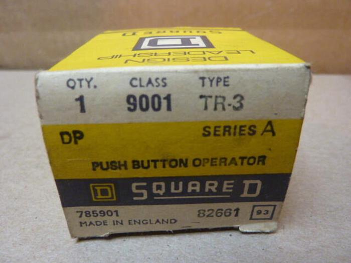 SQUARE D Push Button 9001-TR3 #31202