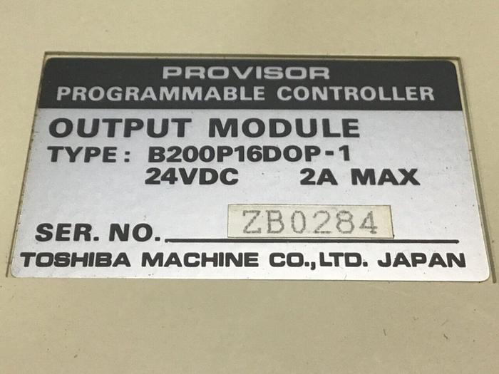 Used TOSHIBA Output Module B200P16DOP-1 #132525