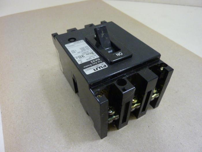 Used FUJI ELECTRIC 30 Amp Auto Circuit Breaker SA33-30 #61179