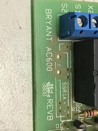 Used BRYANT Circuit Board AC600 #119883