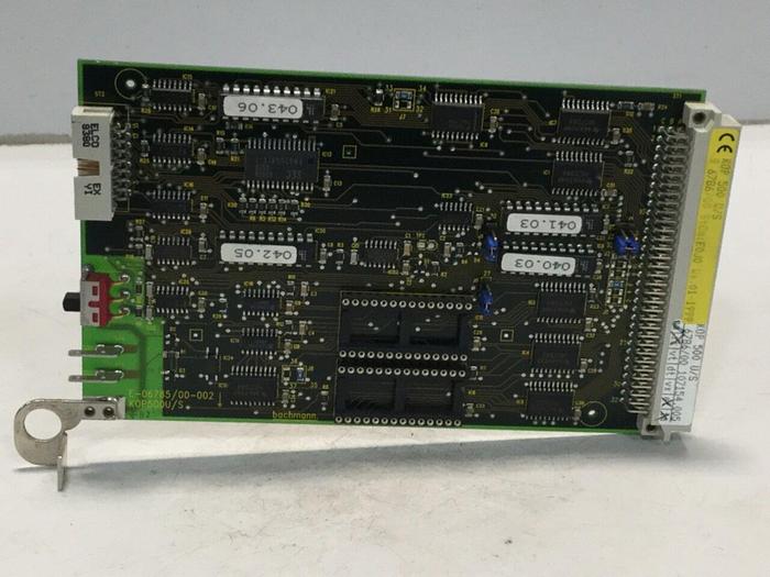 Used BACHMANN ELECTRONIC Control Card KOP500U/S #103028