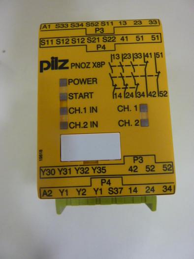 Used PILZ Safety Relay PNOZX8P24VDC3N/O2N/C2SO #46583