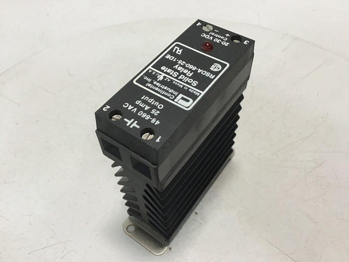 Used CONTINENTAL INDUSTRIES Solid State Relay RSDA-660-25-1DE #134739