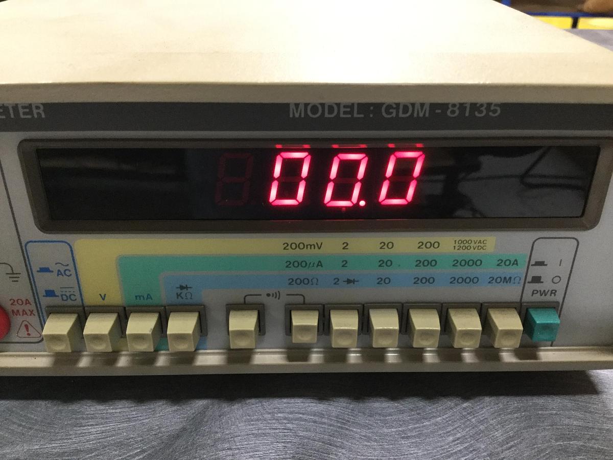 Used GW INSTEK Digital Multimeter GDM-8135 #107284