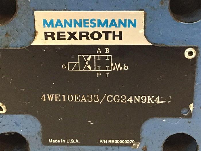 Used MANNESMANN REXROTH Valve 4WE10EA33/CG24N9K4 Used