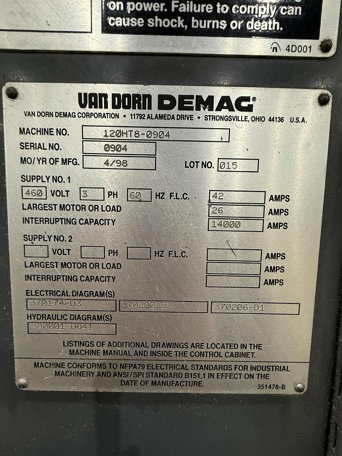 Used VAN DORN DEMAG 120HT8