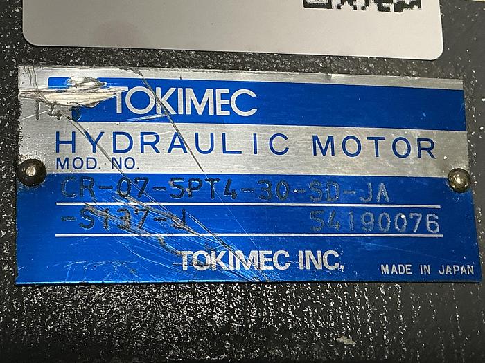 Used TOKIMEC CR-07-5PT4-30-SD-JA-S137-J