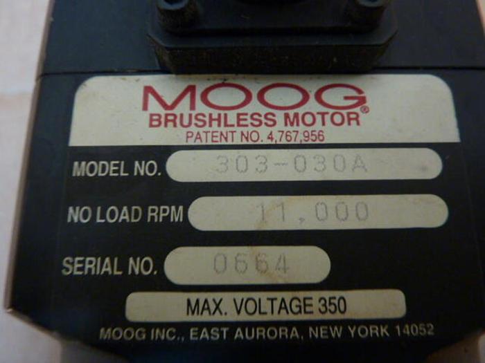 Used MOOG Brushless Motor 303-030A #8407