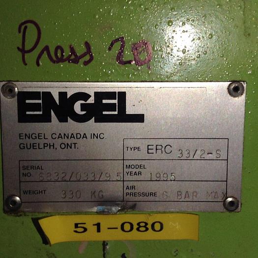 Used ENGEL End of Arm Tooling ERC 33/2-S/EOA #88029