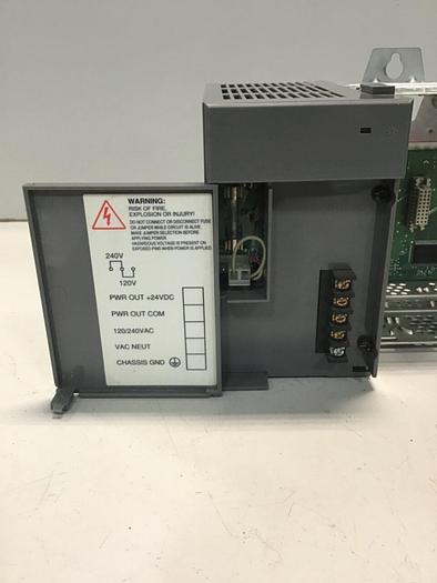 Used ALLEN BRADLEY Power Supply Rack 1746-P2 SER C / 1746-A13 SER B #127223