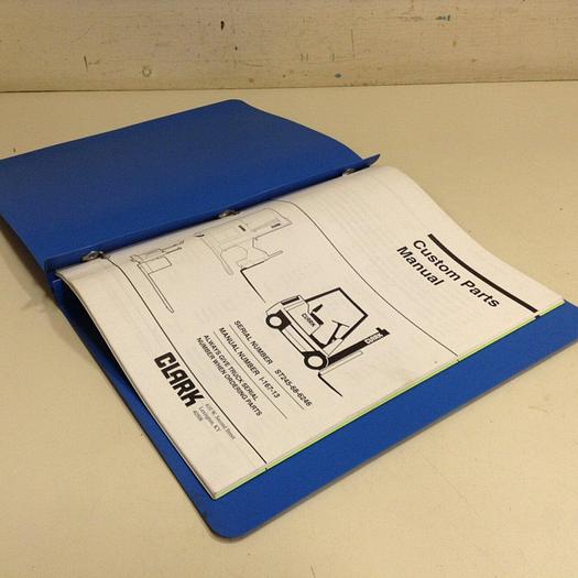 Used CLARK EQUIPMENT Custom Parts Manual I-167-13 #70879