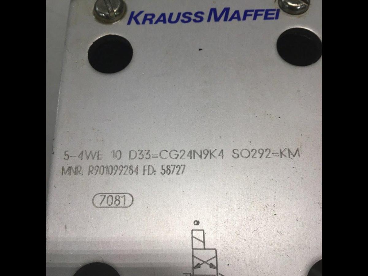 Used KRAUSS MAFFEI Valve 54WE10D33/CG24N9K4 SO292 Used #137653