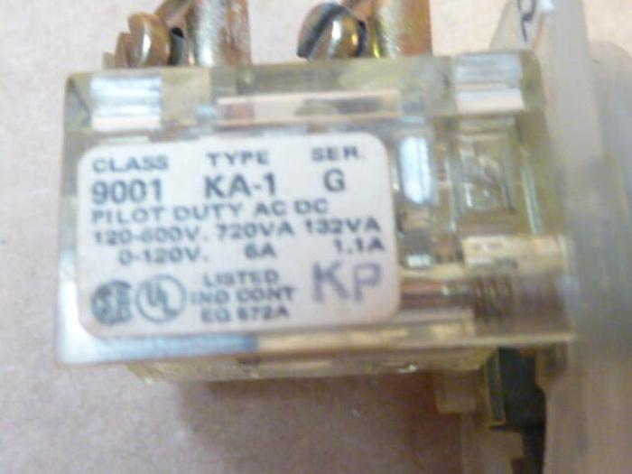 Used SQUARE D Contact Block 9001-KA1 #38165