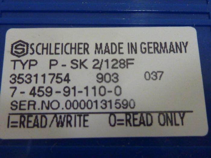 Used SCHLEICHER Memory Cartridge P-SK2/128F #65711