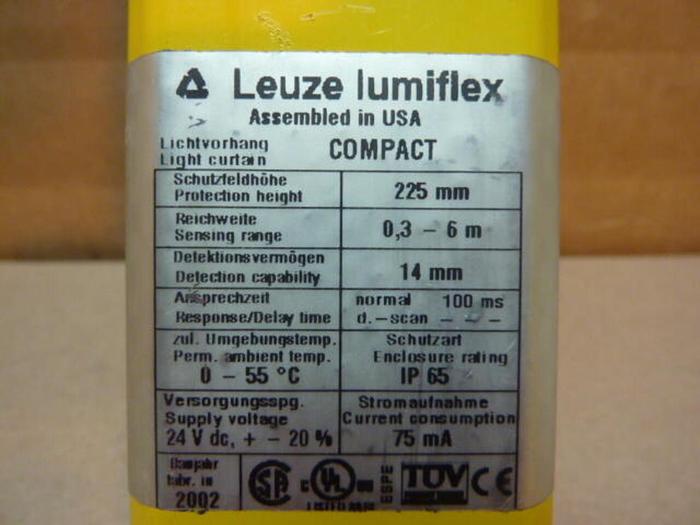Used LEUZE Safety Light Curtain Transmitter CT14-225 USED