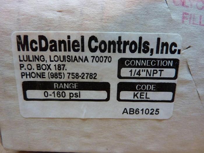 MCDANIEL CONTROLS Gauge KEL #39190