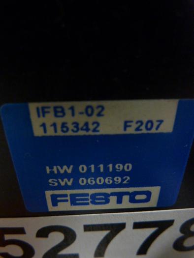 Used FESTO Control Block / Valve Terminal IFB8-02 #52778