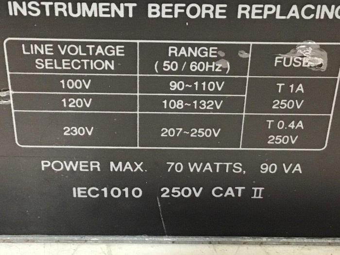 Used GW INSTEK Oscilloscope GOS-6112 #119526